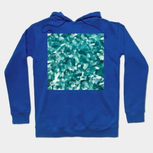 Blue Sea Spark Abstract Painting Hoodie
